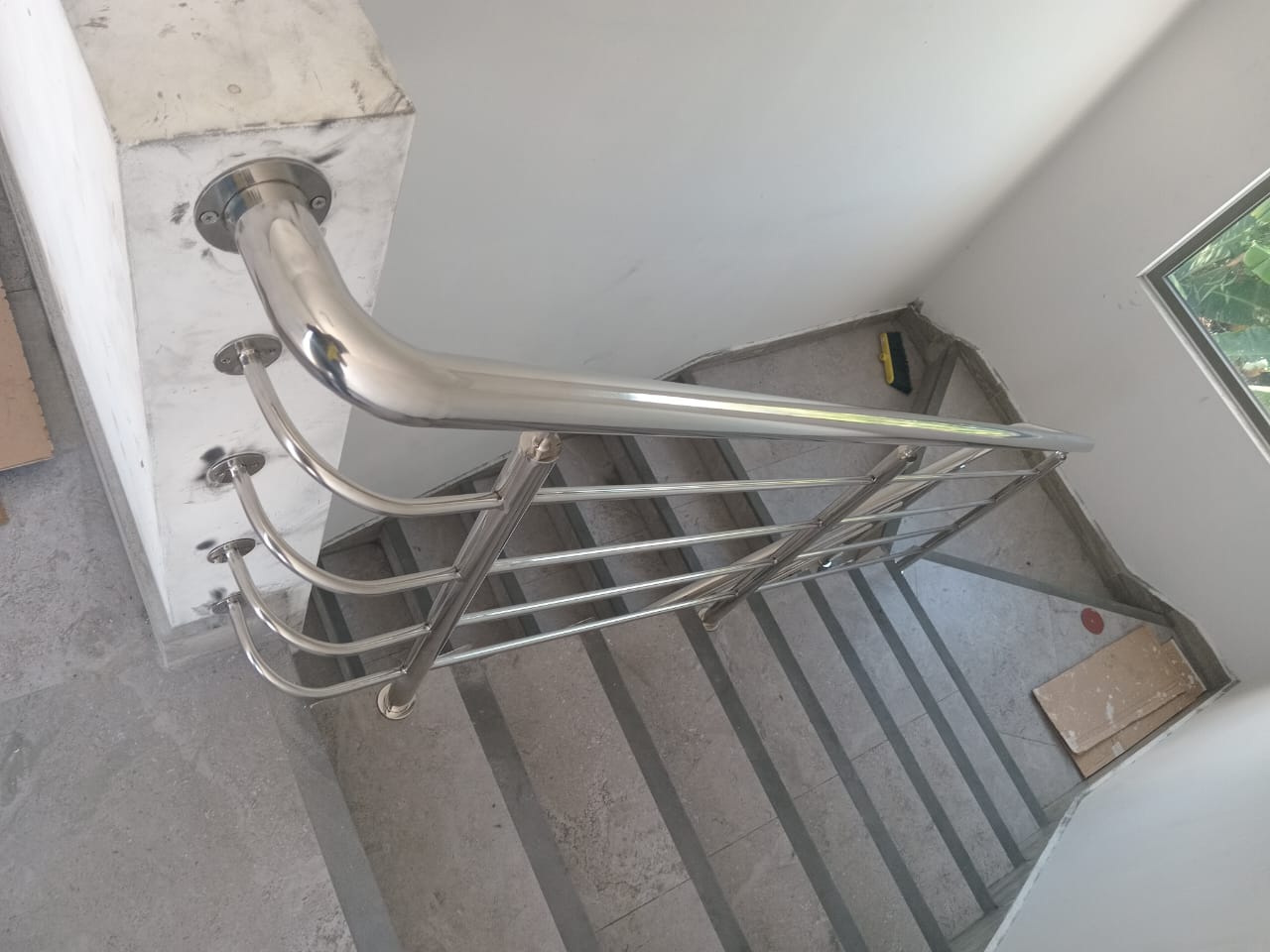 Stainless steel railing installation in Mauritius