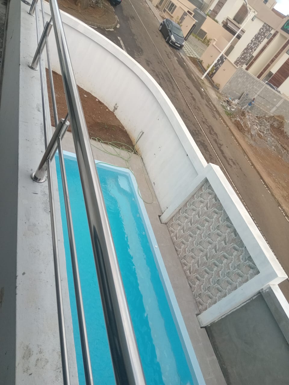 Stainless steel railing installation in Mauritius