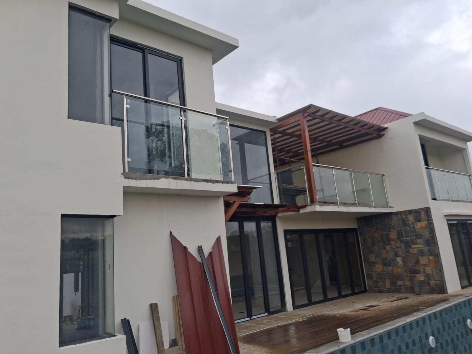 Stainless steel railing installation in Mauritius
