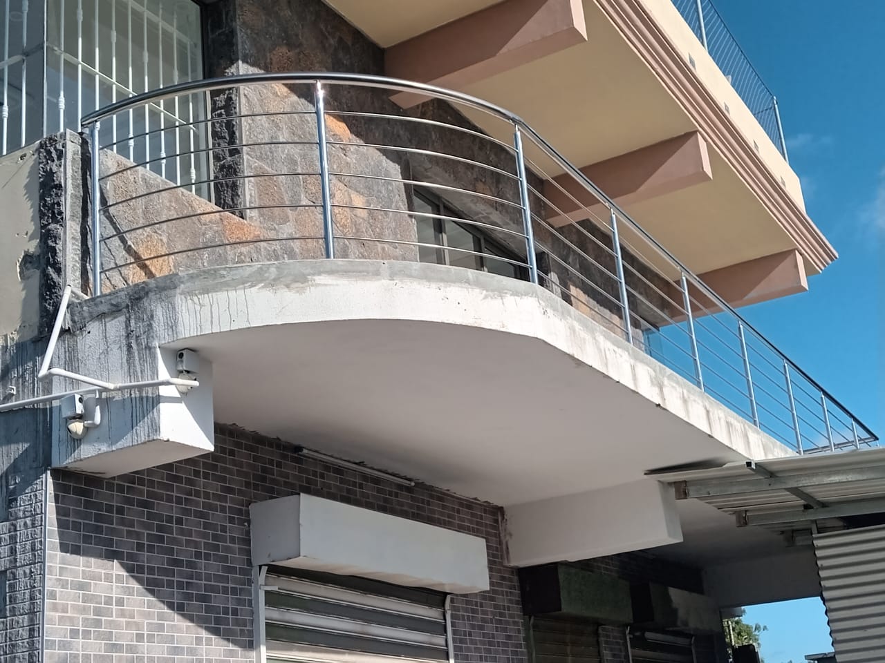 Stainless steel railing installation in Mauritius